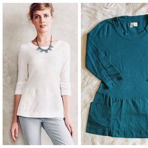 Anthro Moth Breeze Point Sweater w/ Pockets Small